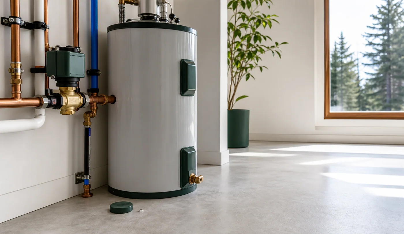 Residential shutoff valve illustrating how a sensor alert can become a command
